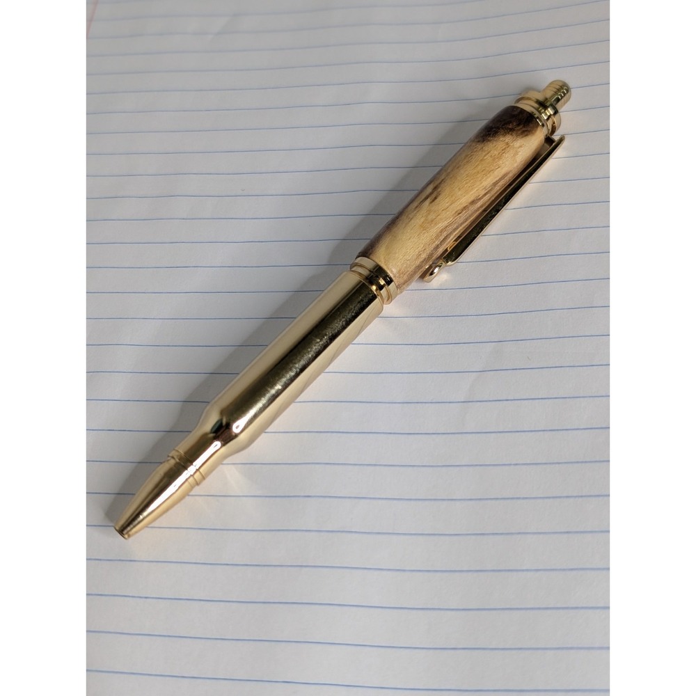 Used PSI CP 2400 Bullet‎ Rollerball Pen Wood NEEDS NEW INK REPLACEMENT